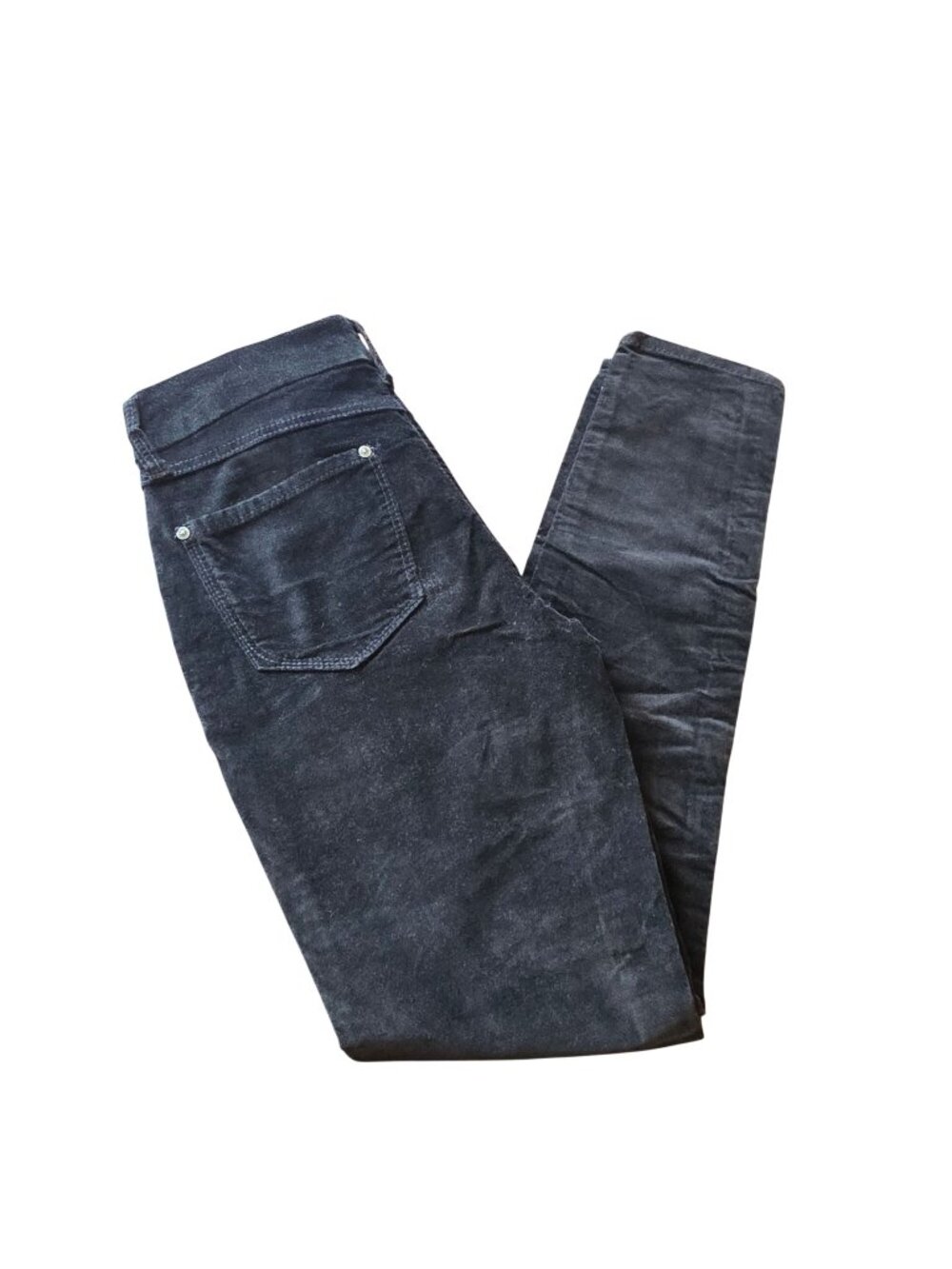 Seven7 Tummyless High Rise Skinny Jeans velvet Black Stretch Tummy Control Sz 4
